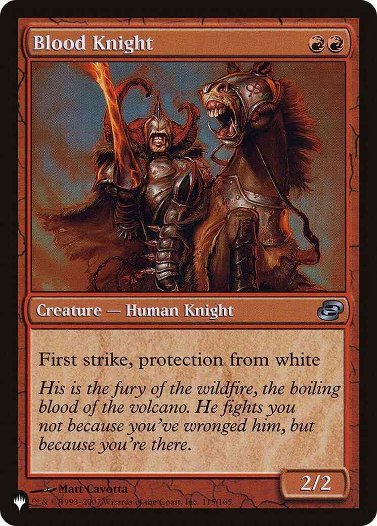 Blood Knight [PLC-115] [The List] [Non-Foil]