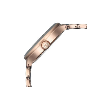 Titan Ceramic Fusion Quartz Multifunction Blue Dial With Two Toned Color Stainless Steel Strap Watch For Men 42mm 90148KD04
