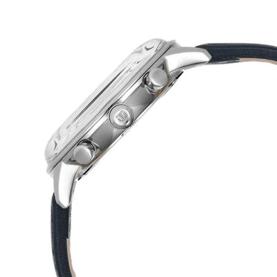 Titan Light Leathers Quartz Multifunction Silver  Dial Stainless Steel Strap Watch for Men 42mm 90171SL01
