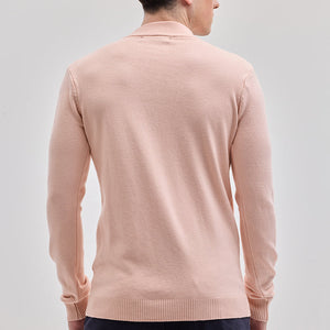 Light Pink Knitted Sweatshirt