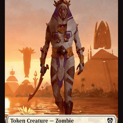 Angel of Sanctions Token (01) // Zombie Token (03) [Aetherdrift: Commander: Tokens] [Non-Foil]