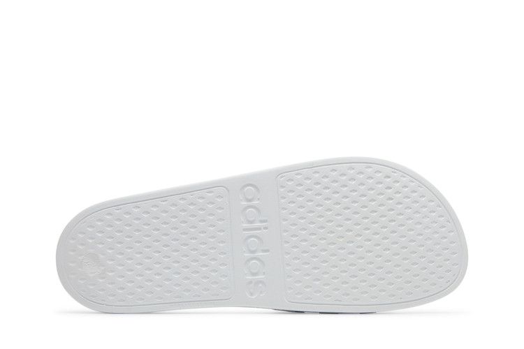 adidas Adilette Aqua Slides Cloud White Platinum Metallic