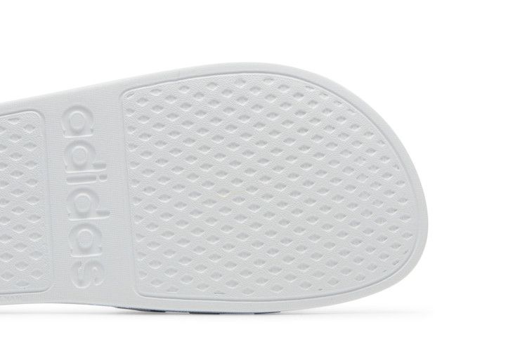 adidas Adilette Aqua Slides Cloud White Platinum Metallic