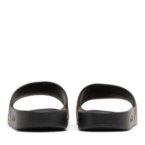 adidas Adilette Aqua Slides Core Black Gold Metallic
