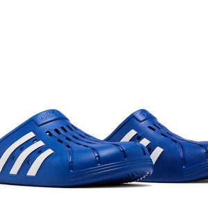 adidas Adilette Clogs Royal Blue Cloud White