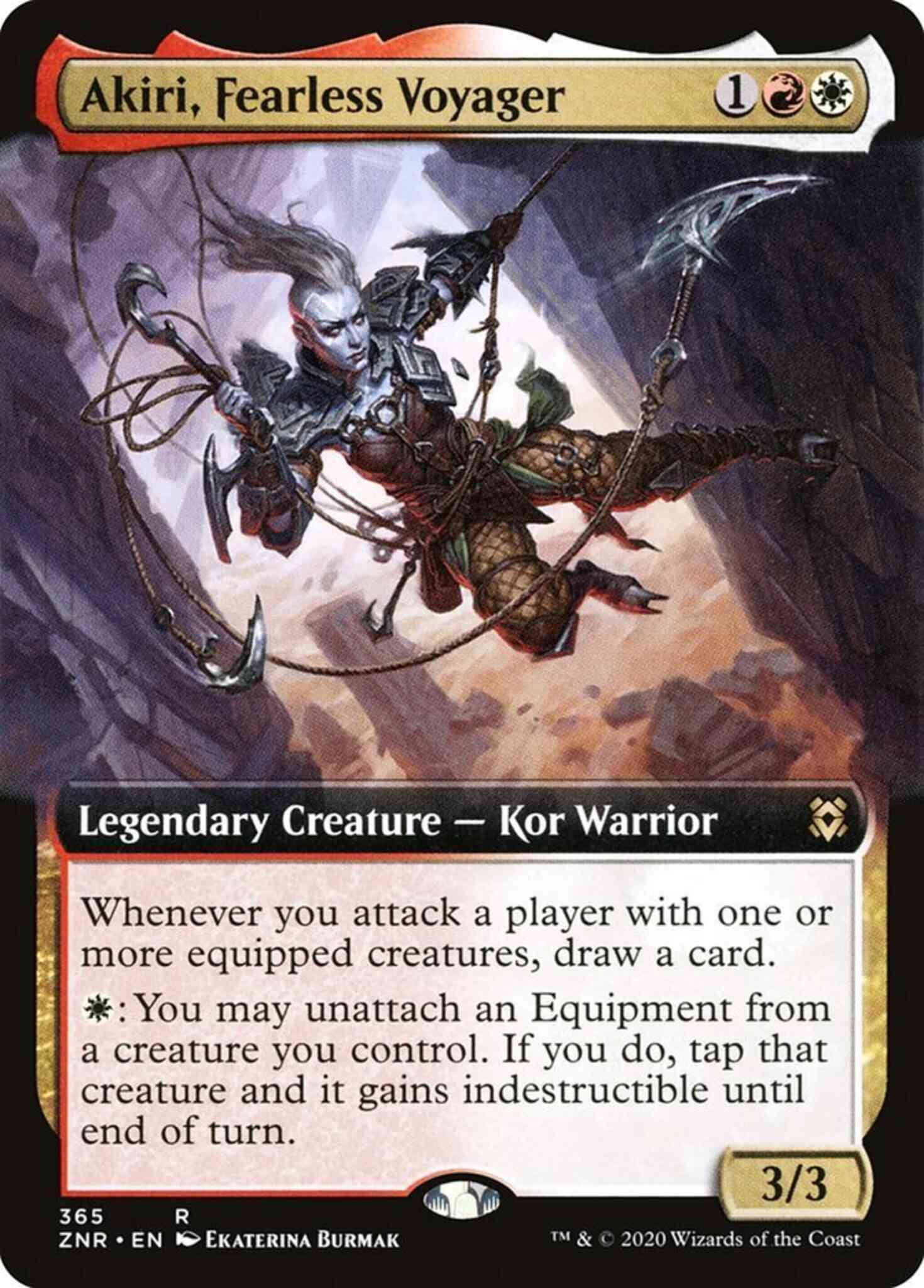 Akiri, Fearless Voyager [365] [Extended Art] [Zendikar Rising] [Non-Foil]