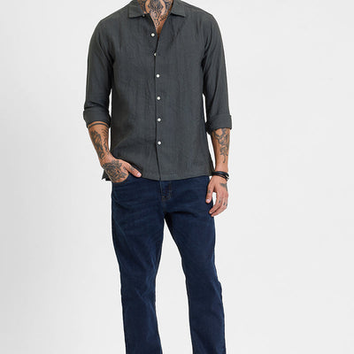 Grey Crinkle Shirt