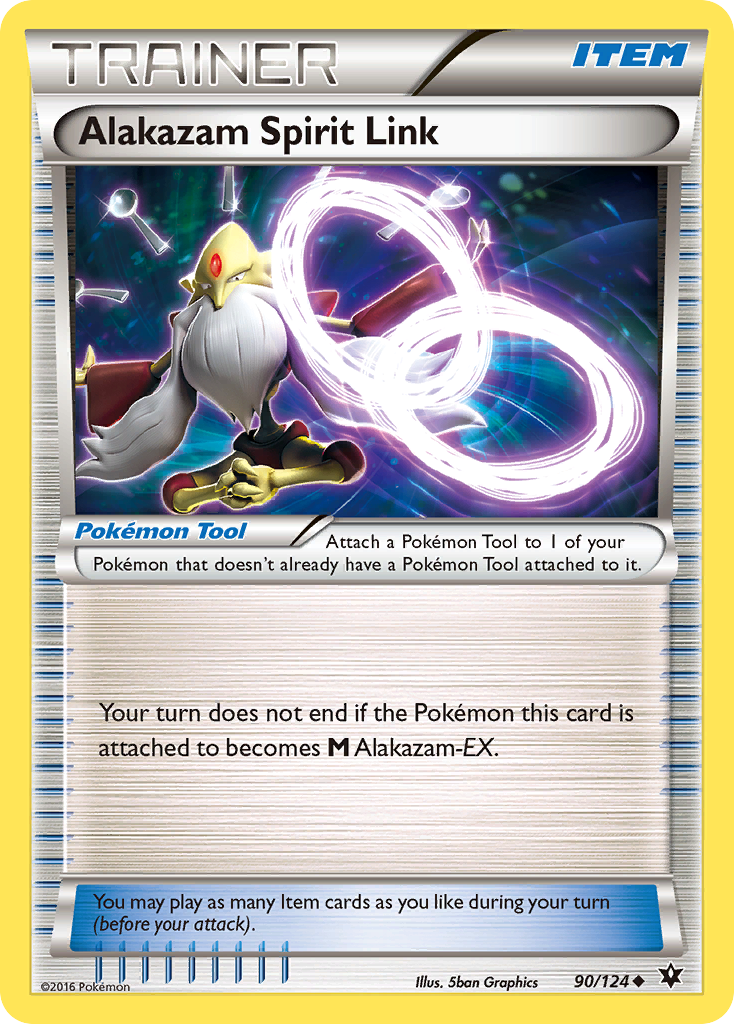 Alakazam Spirit Link - 90/124 - Uncommon