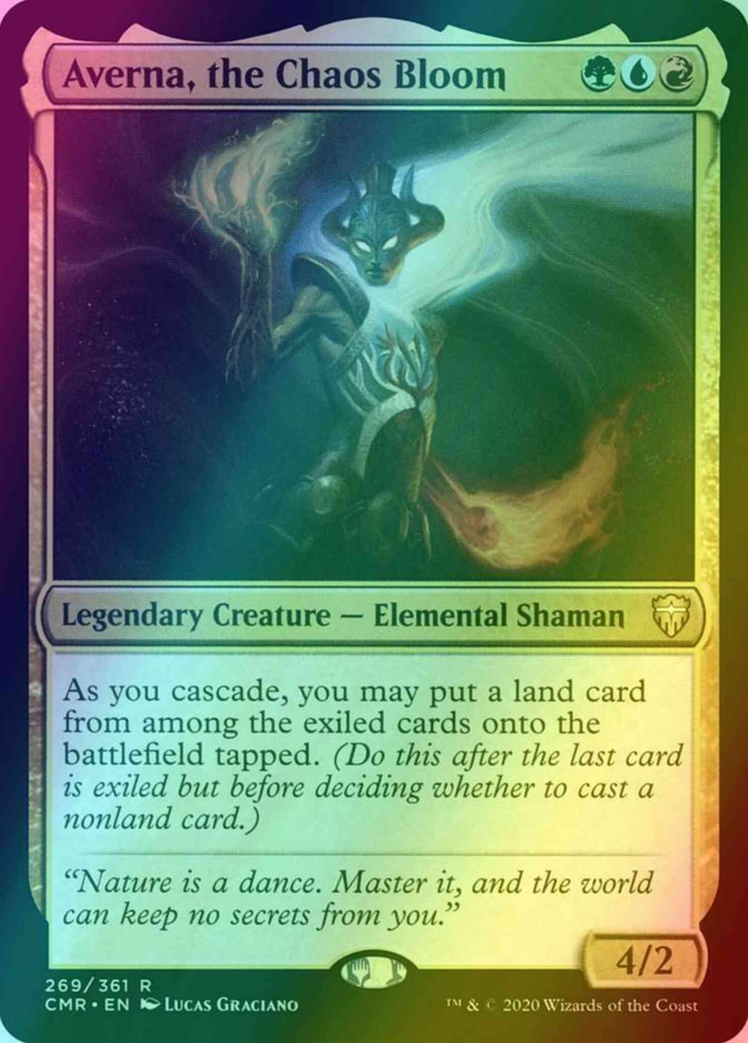 Averna, the Chaos Bloom [269] [Commander Legends] [Foil]