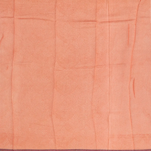 Peach  Handloom Chanderi Cotton Saree With Printed Floral Motifs