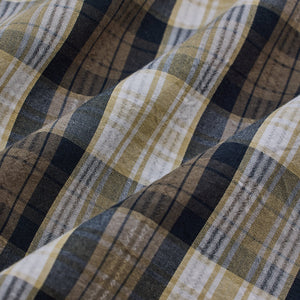 Khaki Checks Slim Fit Shirt