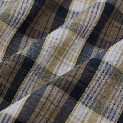 Khaki Checks Slim Fit Shirt