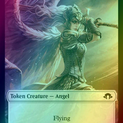 Angel Token (03) // Eldrazi Spawn Token (02) [Modern Horizons 3: Tokens] [Foil]