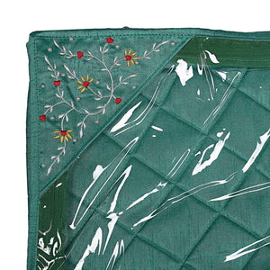 Kuber Industries Silk 9 Pieces Single Packing Saree Cover (Green) -CTLTC10609