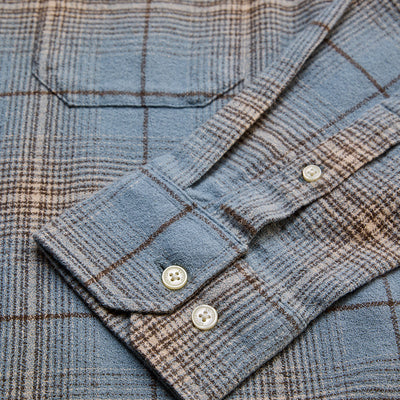 Light Blue Checks Slim Fit Shirt