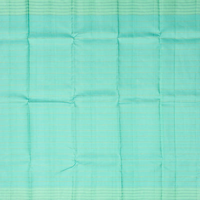 Lavender Handloom Kanchipuram Korvai Silk Saree With Stripes