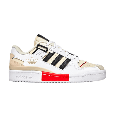 adidas Forum Exhibit Low White Vivid Red