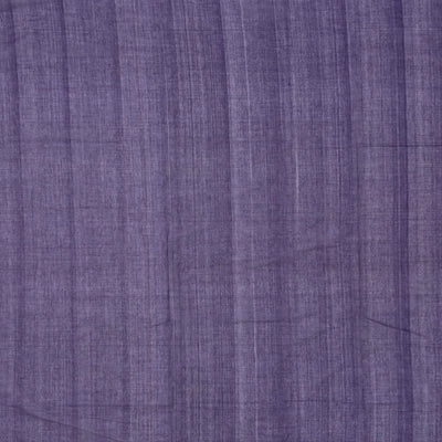 Violet Handloom Venkatagiri Cotton Saree With Border in a checkered pattern