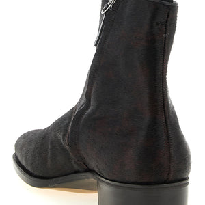 John Lobb Freddi Bristle Hide Ankle Boots