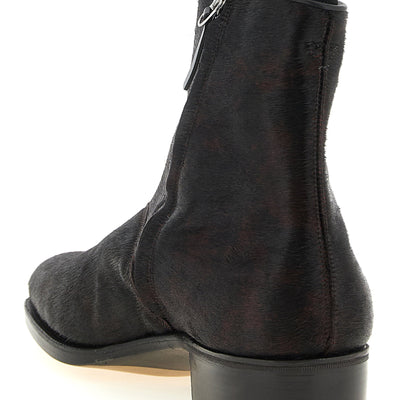 John Lobb Freddi Bristle Hide Ankle Boots