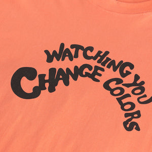 Watching You Orange Oversized T-Shirt