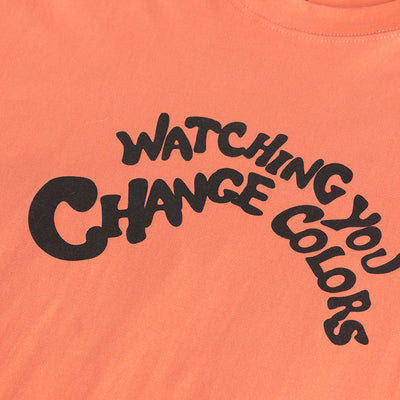 Watching You Orange Oversized T-Shirt