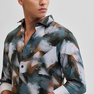Multi Textured Abstract Shirt