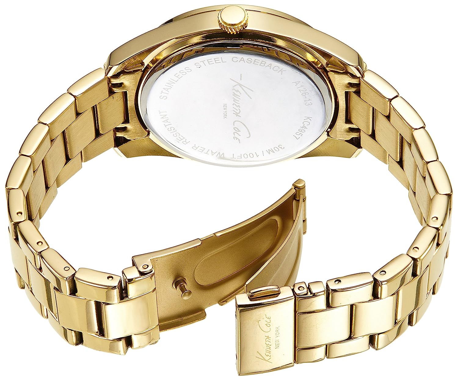 Kenneth Cole Crystal Gold Dial Women 39mm