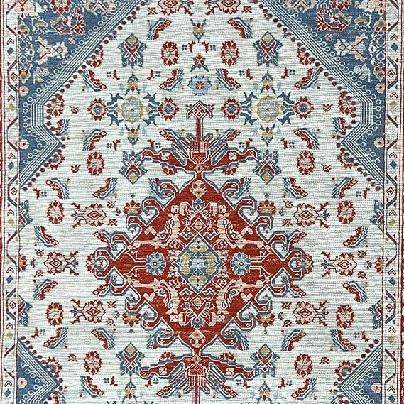 Digital Printed Premium Chenille Floor Carpet Mat, Super Soft Rug with Anti-Skid Backing, Modern Persian Carpet - CR003