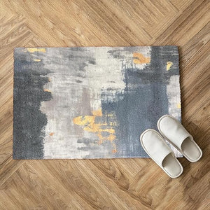 Digital Printed Premium Chenille Floor Carpet Mat, Super Soft Rug with Anti-Skid Backing, Modern Distressed Design - ACR005
