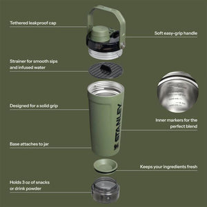 Stanley The Activate Shaker Bottle | 20 OZ Dried Pine