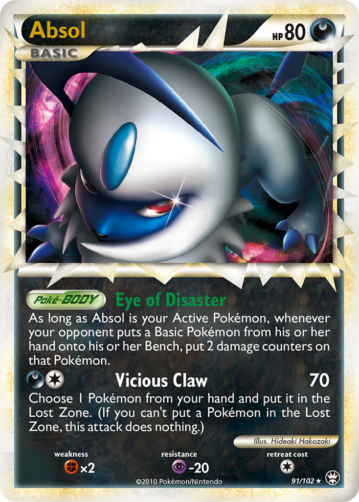 Absol - 91/102 - Rare Prime