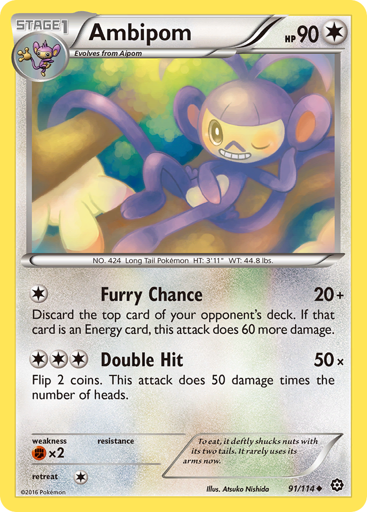 Ambipom - 91/114 - Uncommon