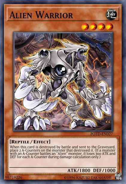 Alien Warrior - POTD-EN027 - Ultimate Rare - 1st Edition
