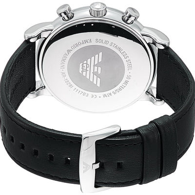 Emporio Armani Luigi Black Dial Men 46mm