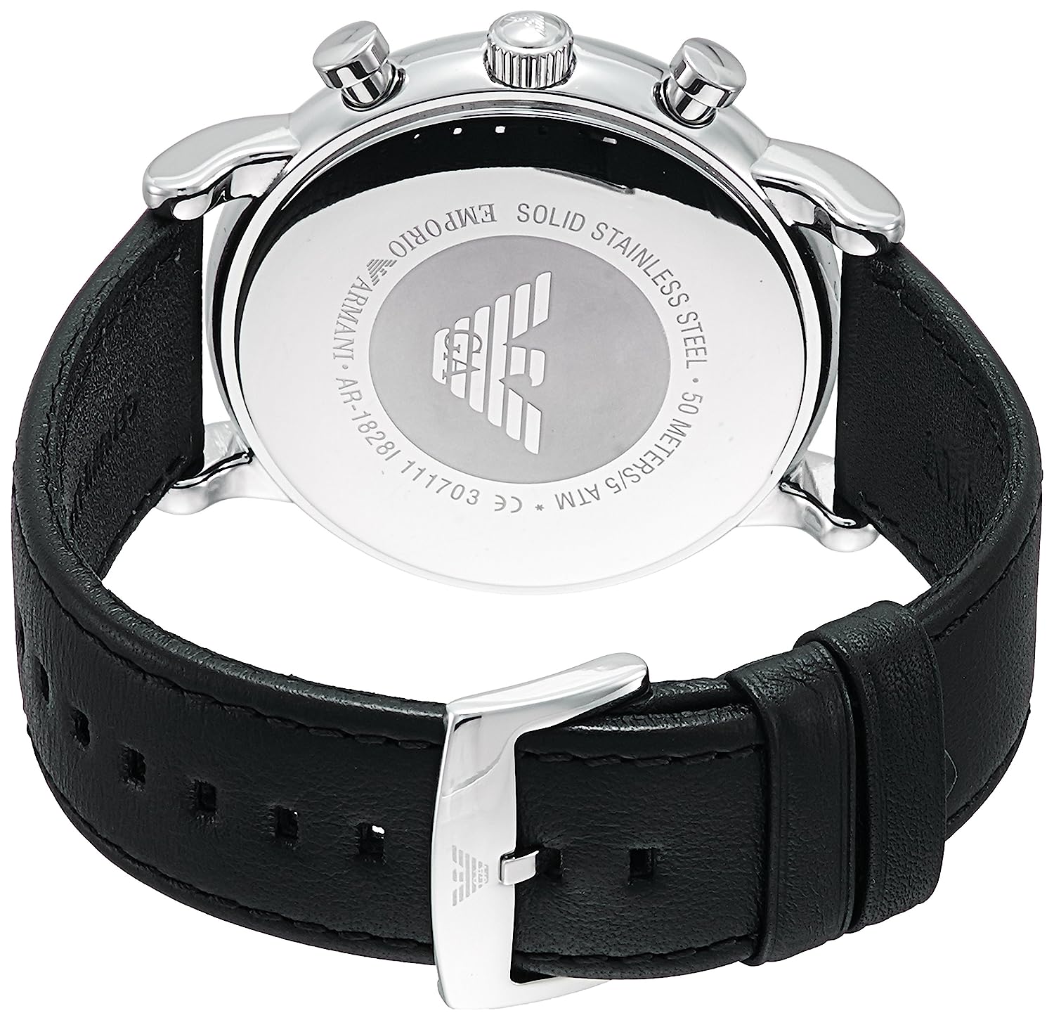 Emporio Armani Luigi Black Dial Men 46mm