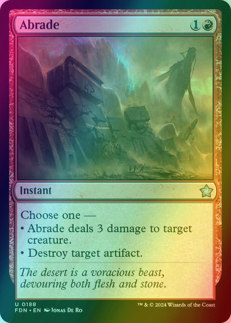 Abrade [188] [Foundations] [Foil]