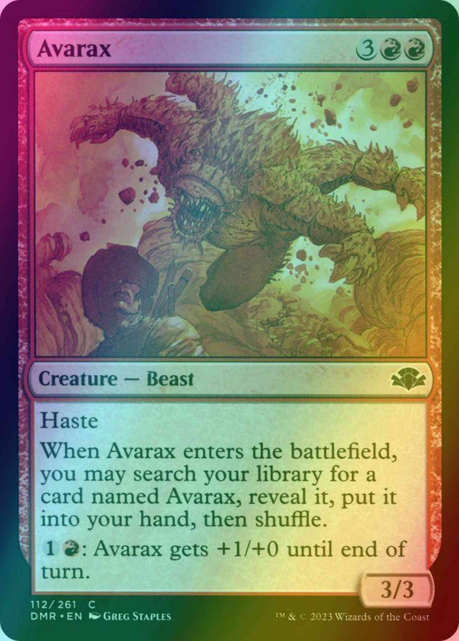 Avarax [112] [Dominaria Remastered] [Foil]