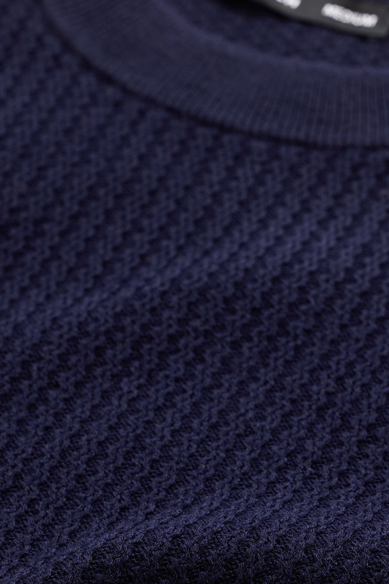 Navy Knitted Sweater