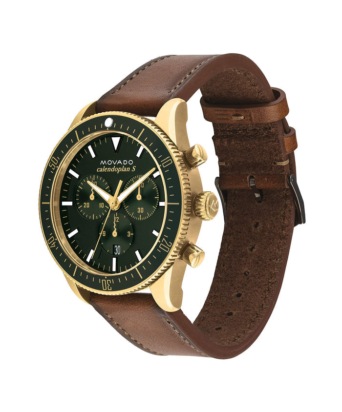 Movado Calendoplan Green Dial Men 42mm