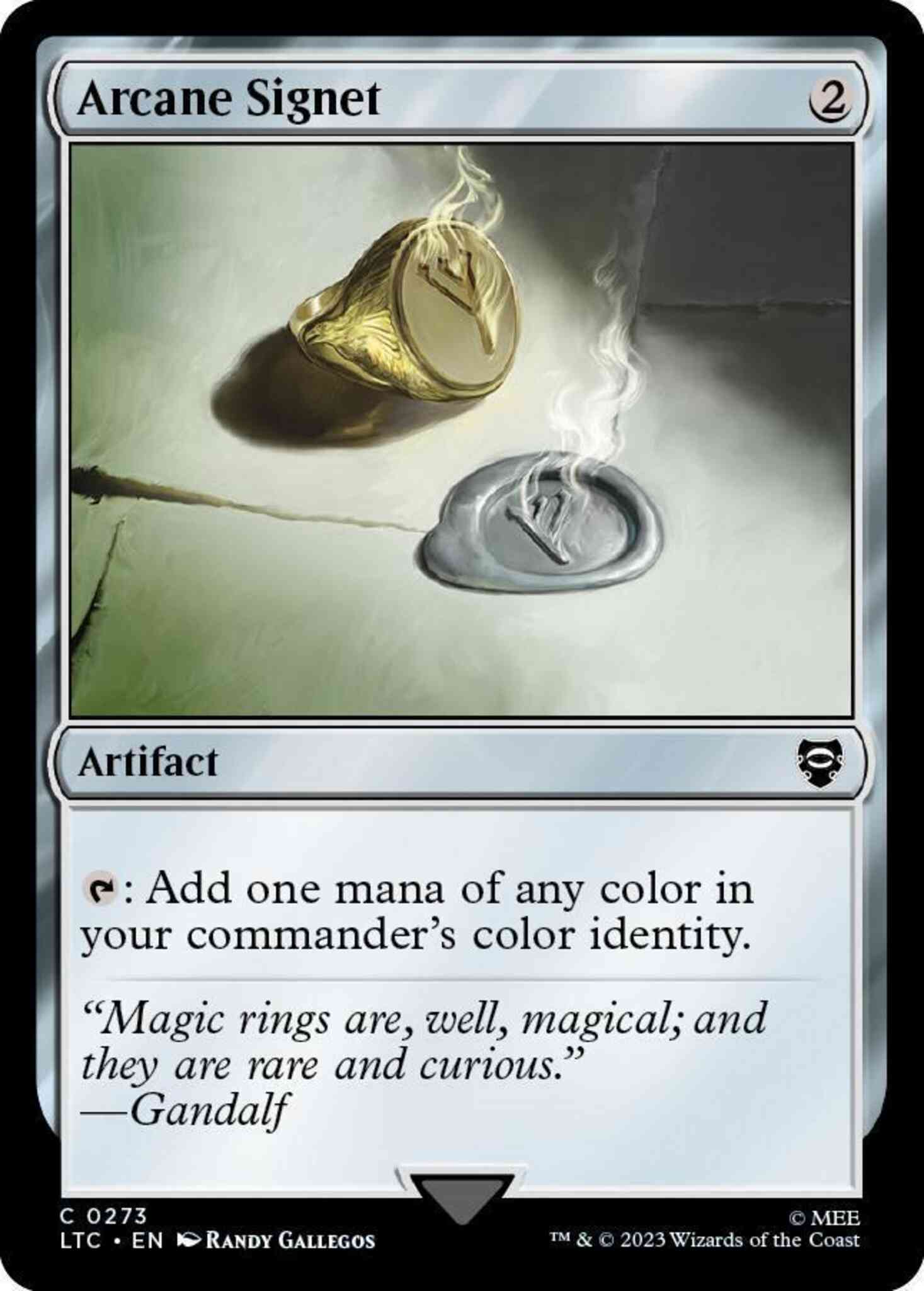 Arcane Signet [273] [The Lord of the Rings: Tales of Middle-earth: Commander] [Non-Foil]