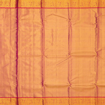 Green Handloom Kanchipuram Tissue Silk Saree With Diamond Motifs