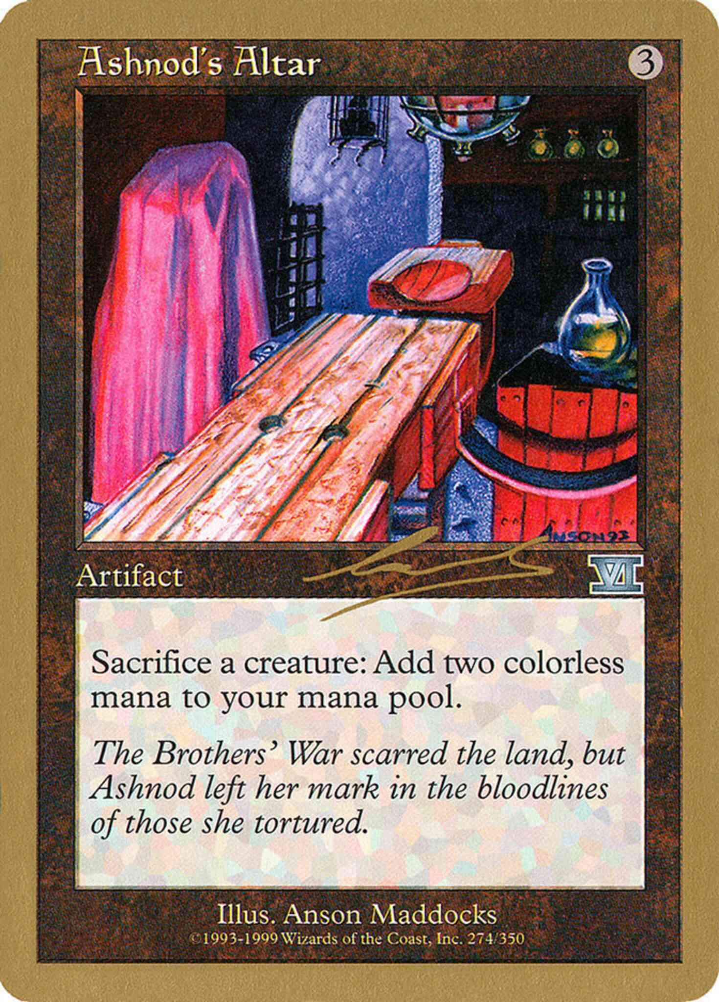 Ashnod's Altar [nl274] [World Championship Decks 2000] [Non-Foil]
