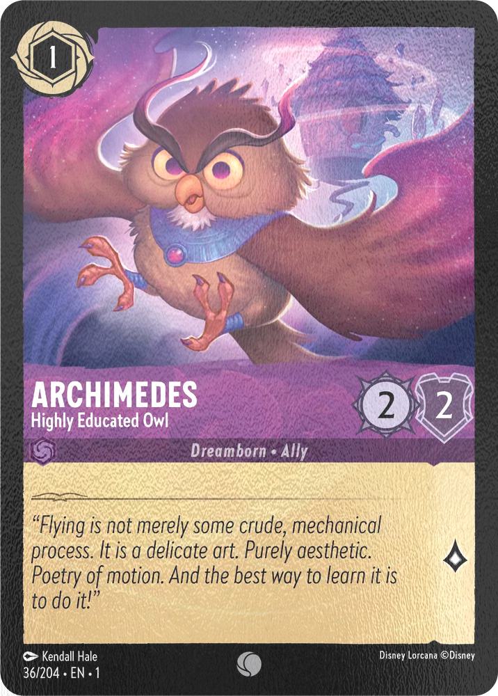 Archimedes - Highly Educated Owl - 36/204 [The First Chapter] [Cold Foil]