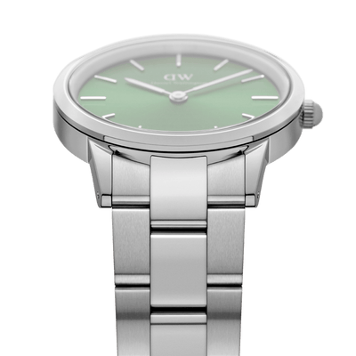 Iconic Link Emerald Green & Silver