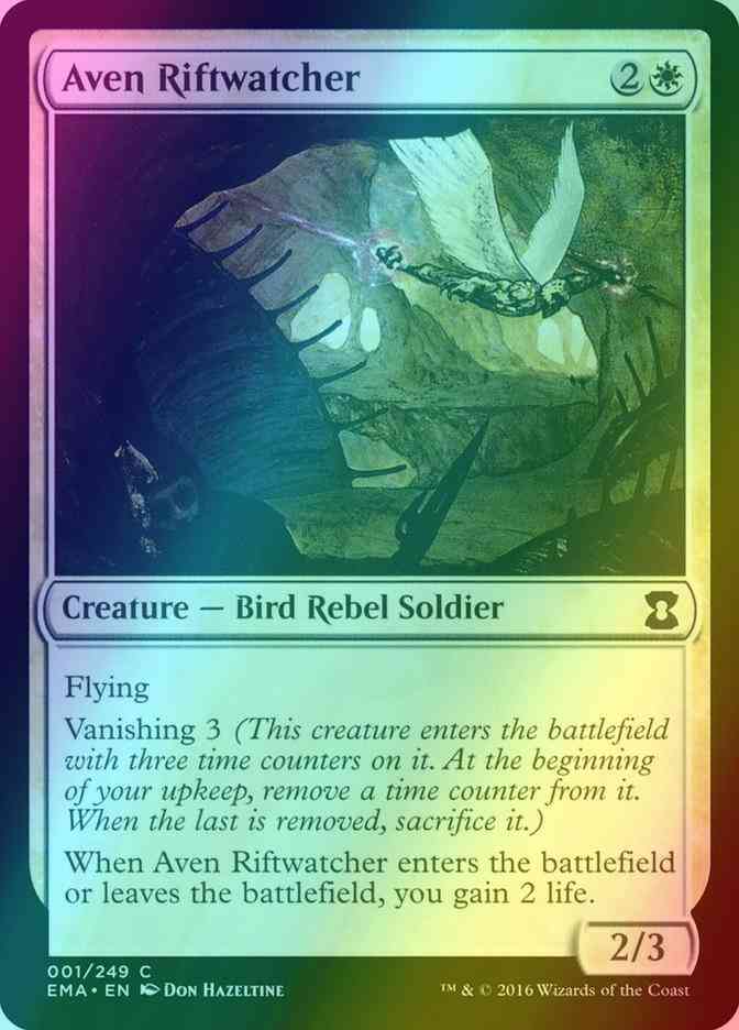 Aven Riftwatcher [1] [Eternal Masters] [Foil]