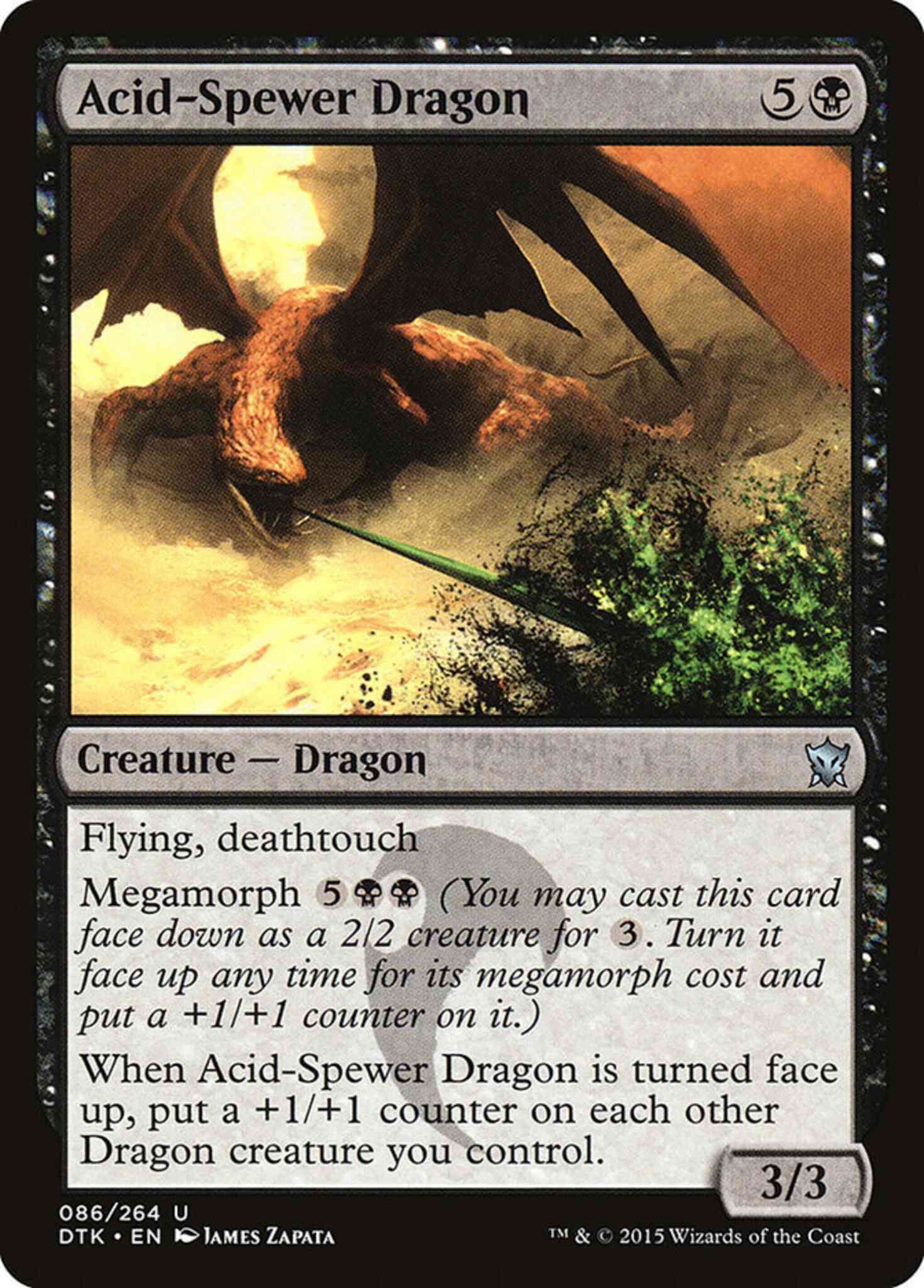 Acid-Spewer Dragon [86] [Dragons Of Tarkir] [Non-Foil]