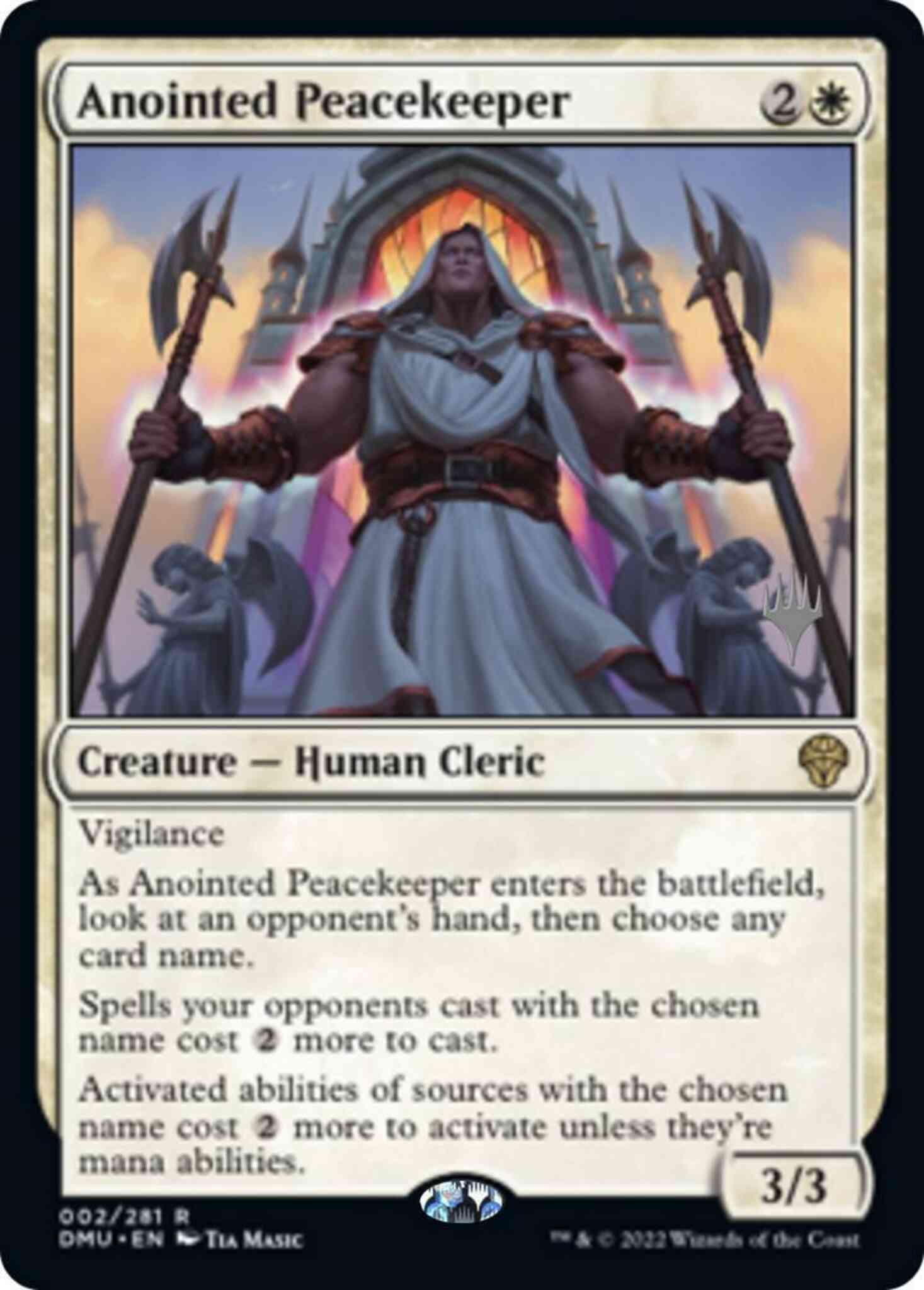Anointed Peacekeeper [2p] [Promo Pack] [Dominaria United: Promos] [Non-Foil]