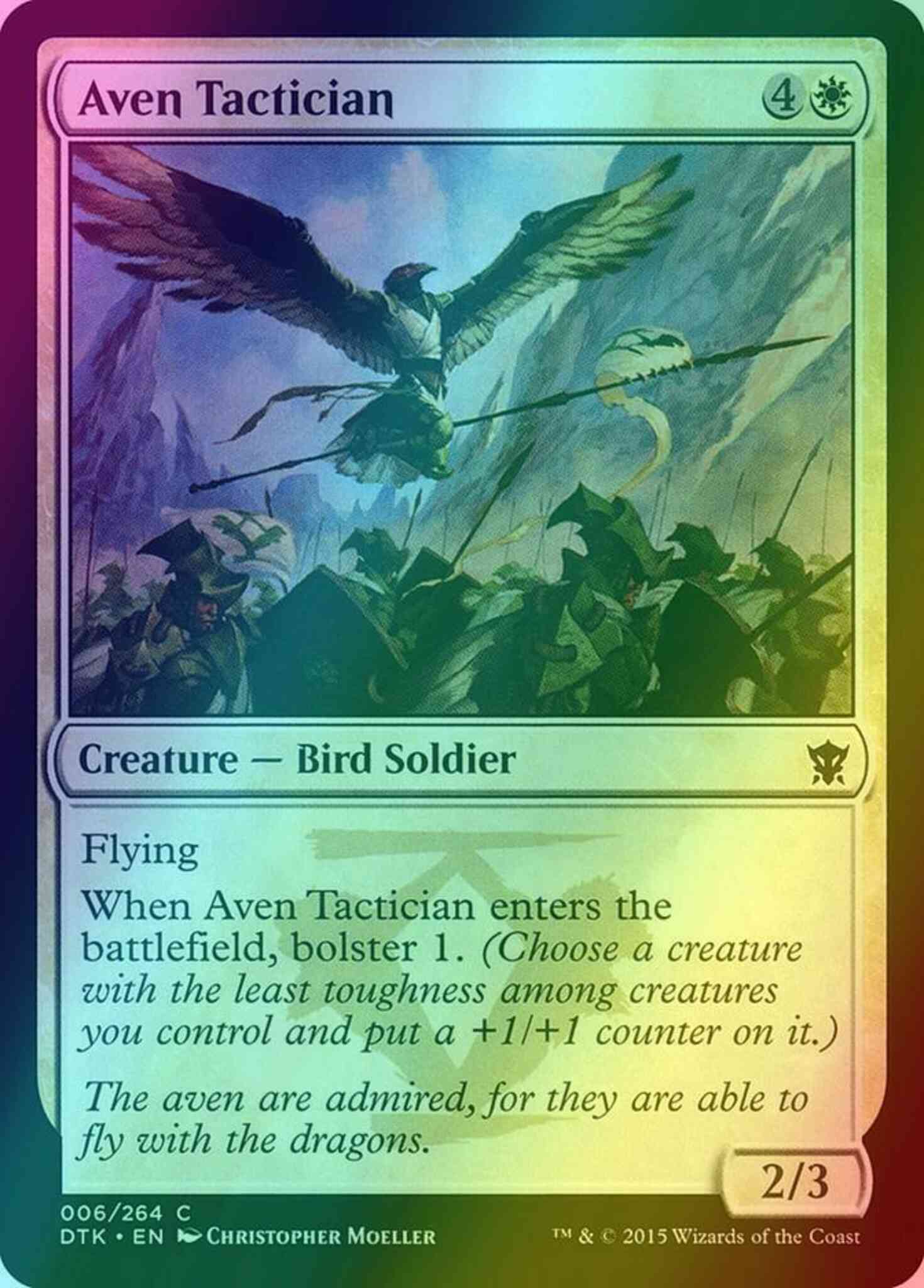 Aven Tactician [6] [Dragons Of Tarkir] [Foil]