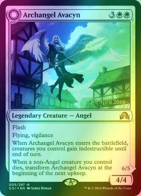 Archangel Avacyn // Avacyn, the Purifier [5s] [Shadows over Innistrad Promos] [Foil]